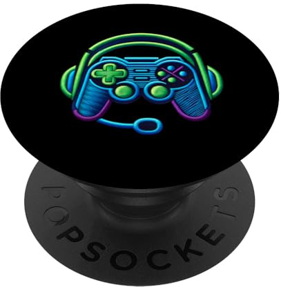 Design brodé pour manette de jeu et écouteurs PopSockets PopGrip Interchangeable