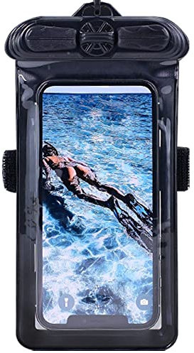 Vaxson Phone Case Black, Compatible with HAMMER BLADE V 5G Waterproof Pouch Dry Bag Holder Housing [NOT Screen Protector Film ]
