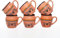Lot de 6 tasses traditionnelles faites à la main Kulhar Kulhad Chai Thé Café Cantaritos en faïence émaillée Finition brillante Argile Terre cuite Artisanat Studio Poterie Mud Marron Qualité