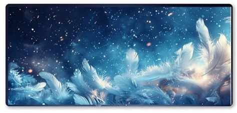 Schloss Mauspad XXL 1200 X 600 X 3mm, Groß Gaming Mauspad Sternenhimmel Design Vernähte Kanten, Wetterfest Anti Rutsch Mousepad PC Laptop verbessert Präzision und Geschwindigkeit für Home Office