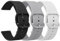 Oumida 3 Pièces 20mm 22mm Bracelet de montre en silicone, Colorée Sport Silicone Souple Bracelet en Dégagement Rapide avec boucle pour Femme Homme, 22mm(Noir+Blanc+Gris)