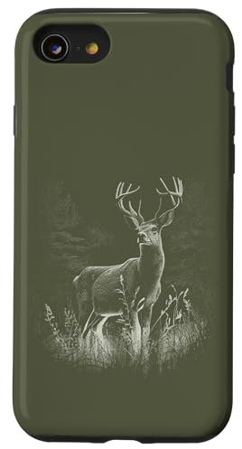 Hirsch im Wald Natur Tiere Hirschliebhaber Hülle für iPhone SE (2020) / 7 / 8