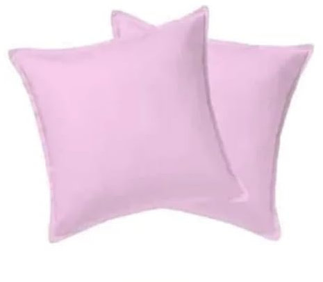 Lot de 2 Taies d'oreiller Carrées 65x65 cm - 100% Coton, Lavables en Machine (Rose)