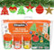 CLEOPATRE – Trousse Créative Noël avec 8 Suspensions en Carton à Décorer, 3 Pots de Gel Pailleté, Planche de Gommettes – Kit Loisirs Créatifs Noël Enfants