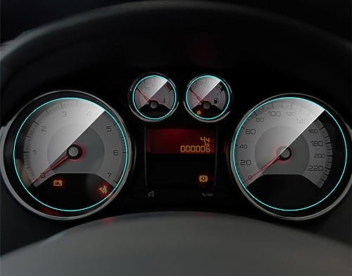 PUNICS GPS Protection éCran Film Compatible avec Peugeot pour 207 308 408 508 2008 3008 5008 2009-2017 2018 2019 Voiture Tableau de Bord Protecteur d'écran Film de Protection intérieur(2)
