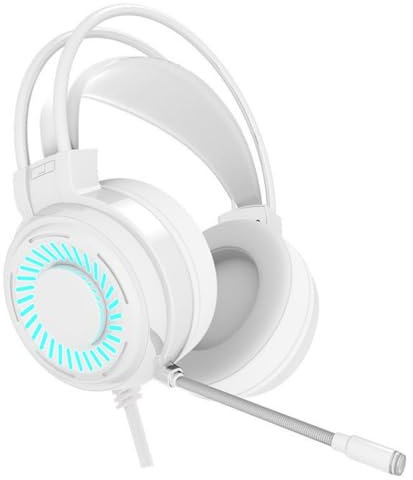 Limtula Auriculares para Juegos Ordenador Auriculares con Micrófono Fácil Control Sonido Y Orejeras Transpirables Sonido 4D