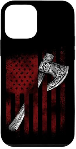 iPhone 12 mini Hatchet Axe Throwing Lumberjack Logger American Flag Case