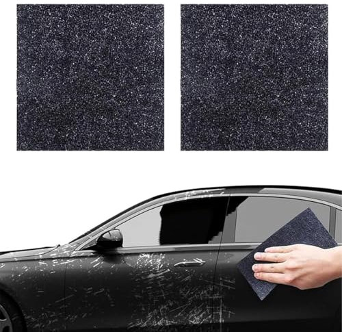 XPEX 2 Stück Auto kratzer entferner,10*10cm Nano Sparkle Tuch, Kratzer Entferner Auto für Auto Kratzer Entfernen Reparatur, Nano Magic Tuch Auto Kratzer Original für Reparatur von leichten Kratzfarben