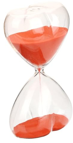 Amosfun Clessidra A Forma Di Cuore Visivo Orologio Con Sabbia in Timer Decorazione Da Tavolo Unica Clessidra Decorativa Per La Stanza