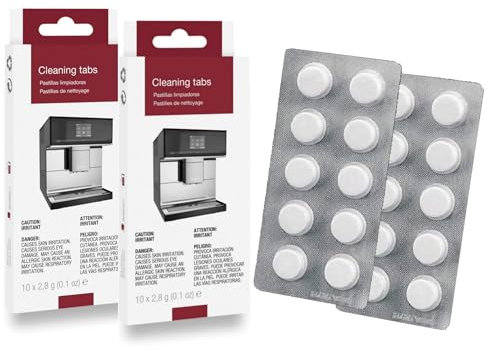 Reinigungstabletten für Kaffeevollautomaten, 10 Stück x 2,8g, 2 pack