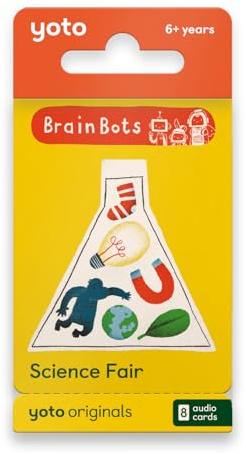Yoto BrainBots Science Fair - 8 Kids Audiobook Cards for Use with Player & Mini All-in-1 Audio Player, Educational Screen-Free Listening with Fun Stories for Learning & Interactive Quizzes, Ages 6+