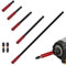 SANTUO 5 Pieces 1/4 Inch Magnetic Bit Holder Set Impact Drive Hex Extension Drill Bit Holder Hardened Steel Drill Extension Bit Holder Set with 50mm 60mm 100mm 150mm 300mm