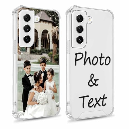 Coiwxmoi Personalisierte Handyhülle für Samsung Galaxy S9, Personalisiert Hülle mit Eigenem Bild Foto Selbst Gestalten Transparent Schutzhülle, Individuelle Design Stoßfest Case für Samsung S9 5,8''
