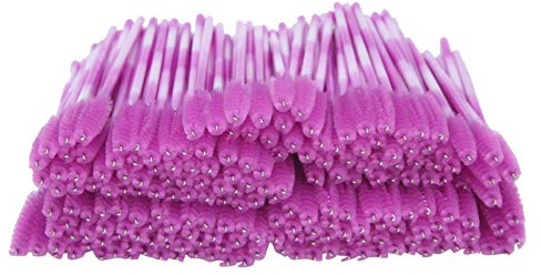 LUCKDANO Einweg Wimpernbürste Umweltfreundliches Make-up-Tool für Reisen 200pcs (Reiniger Rot)