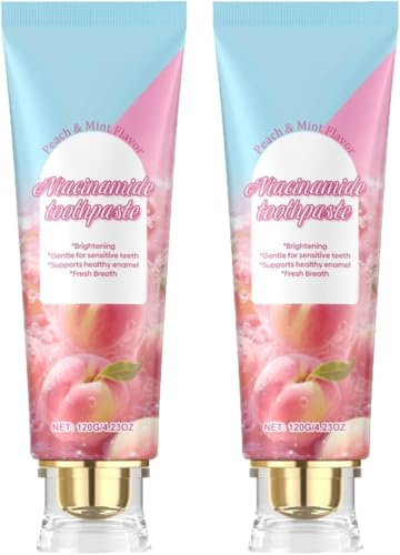 Niacinamide Whitening Toothpaste,Enamel Protection & Long-Lasting Fresh Breath,Natural Gentle Care Deep Stain Removal Clean,Suitable for Sensitive Teeth