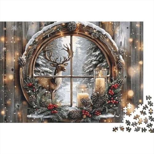 Scène de vitrine de Noël Puzzle 1000 Pièces Précis Adultes Activité D’intérieur Jeu Éducatif Fabriqué en Europe Matériau Écologique 52x38cm/1000pcs