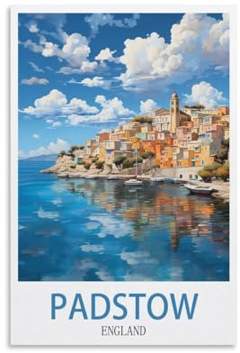 1000 piece jigsaw puzzles for adults,Padstow England,Challenging Festive Family Puzzle, Premium Artwork for Relaxation & Decor 52x38cm