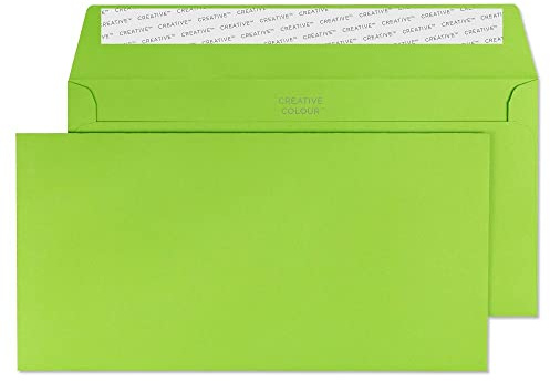 Blake Creative Colour 207 Briefumschläge Haftklebung Limettengrün DL+ 114 x 229 mm - 120g/m² | 500 Stück