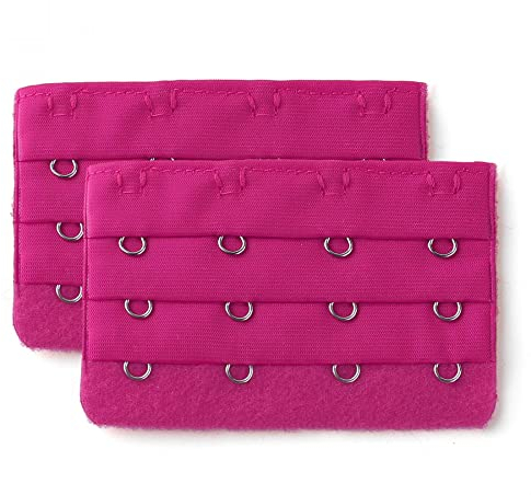 sourcing map Par 4 Gancho Brassiere La Correa Del Sujetador Extensores Damas Fucsia-2pcs Talla única