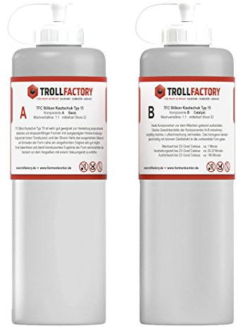 Silikon Kautschuk Typ 15 I Dubliersilikon mittelhart I transluzent I 2 kg (2 x 1 kg)