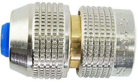 Boutté RA15N d'arrosage Raccord Automatique nickelé 6 Billes pour Tuyau Ø15, Argent