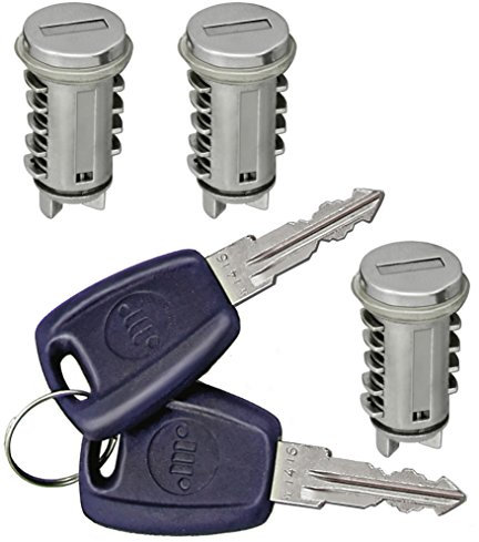 MIRAGLIO, Kit Maniglie Esterne per Porta, con Chiave, 3 Pezzi, 2 Porte e 1 Chiusura Posteriore