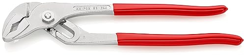 KNIPEX Wasserpumpenzange | Rohrzange, groß, mit Rillengelenk, Chrom-Vanadium, Rostschutz verchromt, 250 mm, 89 03 250