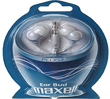 Maxell Plugz In-Ear-Kopfhörer (95 dB, 3,5 mm Klinkenstecker) weiß