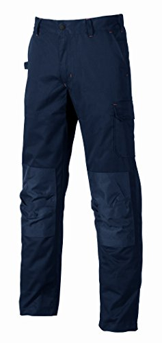 Pantaloni da lavoro da uomo U-Power Alfa, pantaloni cargo elastici in vita, con tasche per ginocchiere, tasche multiple, tessuto confortevole, usura esterna resistente e durevole (DEEP BLUEE_64)