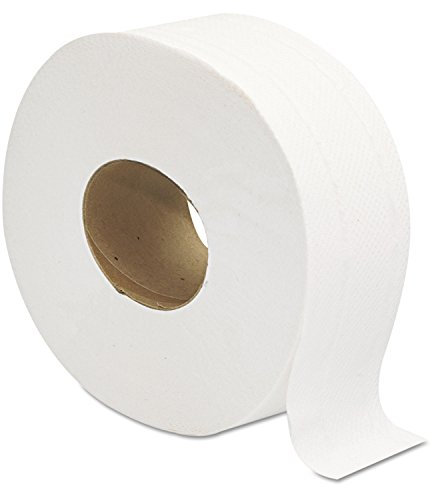 GEN Jumbo JRT Bath Tissue, 2-Ply, White, 9 in Diameter - Includes 12 rolls. by GEN