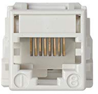 Simon 75542-30 toma de corriente RJ-45 Blanco