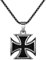 Soul-Cats Edelstahl Anhänger Eisernes Kreuz mit oder ohne Kette Iron Cross, Auswahl: Anhänger mit Kette;Kettenlänge: 55 cm