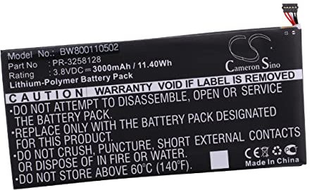 vhbw Batterie Compatible avec HP Stream 7 5700ng, 5700, 5709 Tablette Pad (3000mAh, 3,8V, Li-polymère)