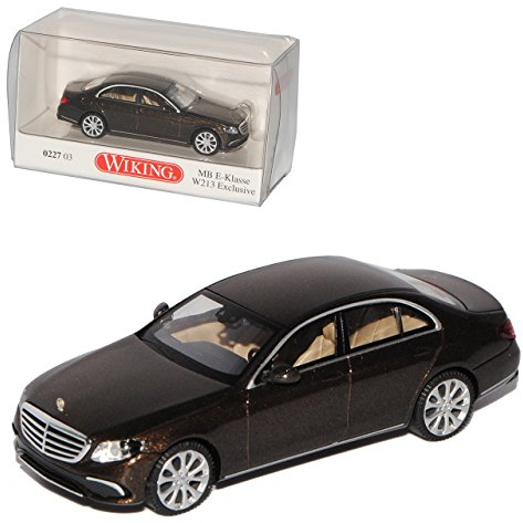 Wiking Mercedes-B E-Klasse W213 Exclusive Limousine Citrin Braun Metallic H0 1/87 Modell Auto mit individiuellem Wunschkennzeichen