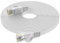 Lovicool Cat6 Ethernet Cable 8m,High-Speed Patch Cable RJ45 Connector,CAT 6 Lan Network Cords Flat Design 250Mhz/s UTP for Console, PS3, PS4, PS5, Switch, Router, Modem, Patch Panel, PC, TV-White