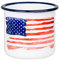 MUGSY Emaille Tasse, USA Flagge, 300ml, Amerika Stars and Stripes, Vintage Tasse