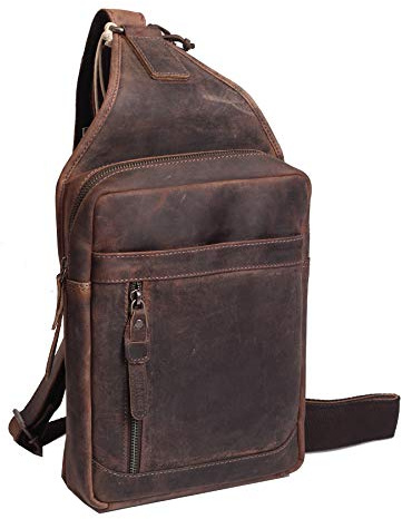 Greenburry Vintage Umhängetasche Braun 21x28x6,5cm