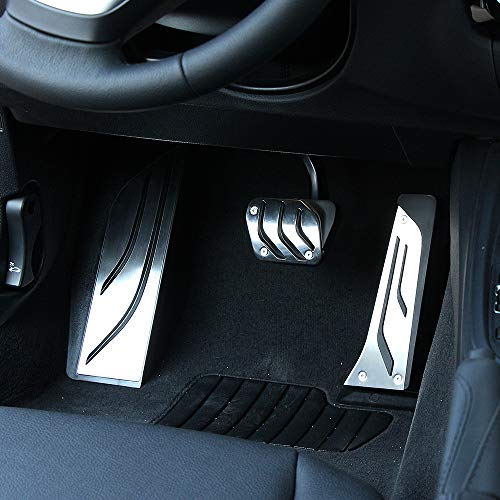 BANIKOP Auto rostfreie Legierung rutschfeste Gummi Pedal Auto Bremsbacken Pedal , für BMW 3er F30 F31 316i 318d 320i 328i 335i F20 F21