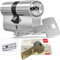 DOM iX Twido 333iX7T Doppelzylinder mit 4 Schlüssel, Länge (a/b) 45/45mm (c= 60mm), mit Sicherungskarte, mit Not- u. Gefahrenfunktion