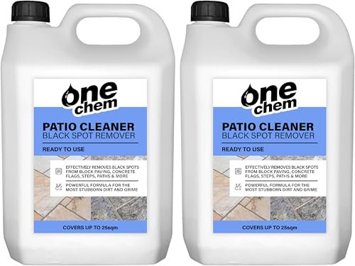 One Chem 2 x 5L Black Spot Remover and Destroyer - Ready to Use for Natural stone, Concrete, Paving slabs, Indian Sandstone & Limestone