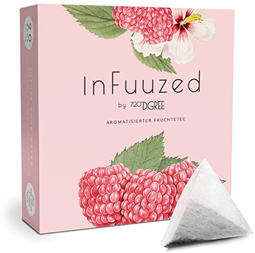 720°DGREE Goût pour l'eau InFuuzed - Framboise - Boisson froide sans Sucre et Calories - Boissons naturellement délicieuses pour ta gourde - L'Alternative aux limonade, thé glacé, sirop