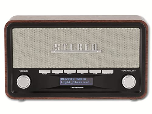 UNIVERSUM DAB+ Radio, Stereo System with Bluetooth, AUX and Alarm Function DR 350-21