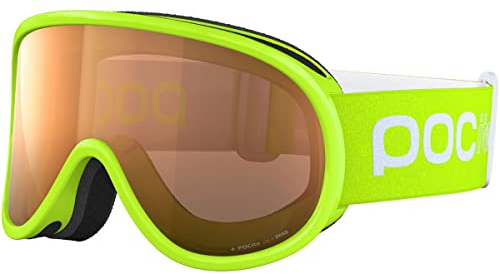 POC Unisex-Youth Retina Skibrille, Fluorescent Yellow/Green/Clarity POCito, One Size