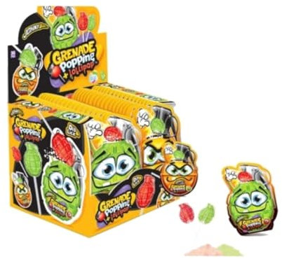 Piruleta Johny Bee Popping | Piruleta con Forma Divertida | 13 Gr