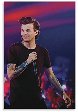 TSALF Wanddeko Poster Kein Rahmen Louis Tomlinson Poster auf Leinwand 60x90cm