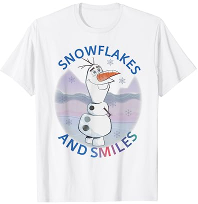 Frozen Snowflakes And Smiles With Olaf T-Shirt