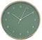 LUUK LIFESTYLE Große Wanduhr mit geräuschlosem Uhrwerk, modernes Design, Deko für Küche, Kinderzimmer, Wohnzimmer, grün und Gold