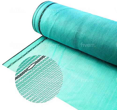 Rete di protezione per ponteggi, 3,07 x 50 m, rete antipolvere, rete per ponteggi, 50 g/m², con 100 fascette stringicavi, diverse misure e colori (verde)