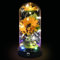 Mothers Day Flower Gifts for Mum, Artificial Sunflower in Glass Dome, Light Up Flower is Unusual Sunflower Gifts for Women/Mum/Wife/Her on Valentines Day Mothers Day Anniversary Birthday Christmas