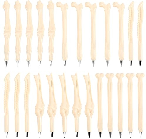 Luntfeiy 25 Sücke Bone Design Kugelschreiber mit Schwarzer Tinte für Künstler, Arzt, Krankenschwester, Schule, Büro,